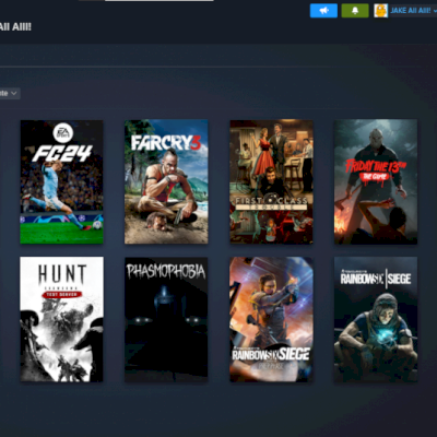 VENDO CONTA STEAM COM 9 JOGOS COMPRADOS!!! (EA FC 24, RAINBOW SIX SIEGE...)