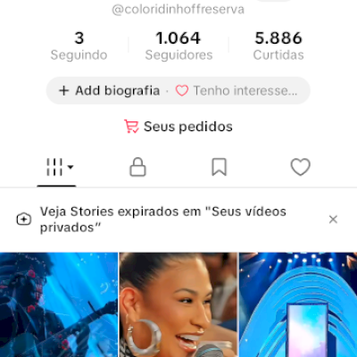 Conta do tik Tok