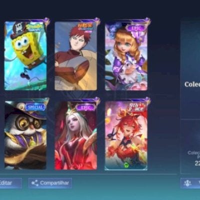 conta mibile legend nivel 21 61 skins