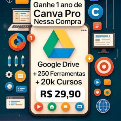 💽💻📕💡🧠💸Drive Com +250 Ferramentas Digitais e +20 Mil livros = Oportunidade