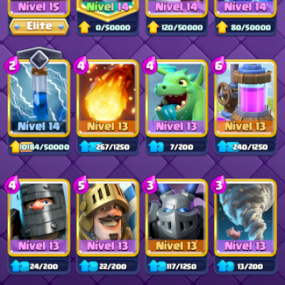 conta Clash Royale Todas as cartas