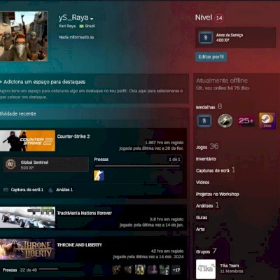 Conta antiga da STEAM - Desapego