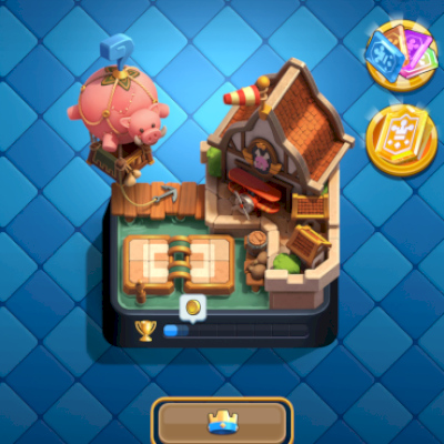 Conta com mais de 11000 troféus, com todas as cartas e cheias de evoluções