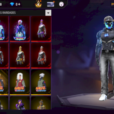 Conta de free fire antiga com passes antigos e intens raros