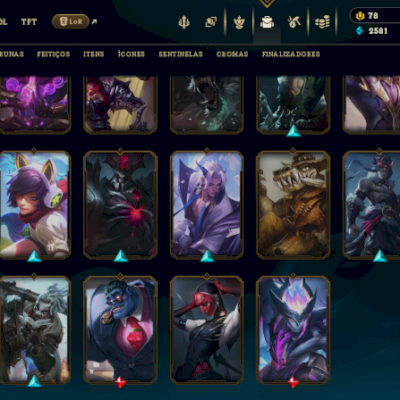 Conta Lol com skins epicas de jungle e top + bonus kuronami e adaga valorant