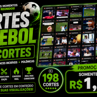 198 Cortes de Futebol-Gols, Lances e Momentos Épicos-ENTREGA AUTOMÁTICA 🎯