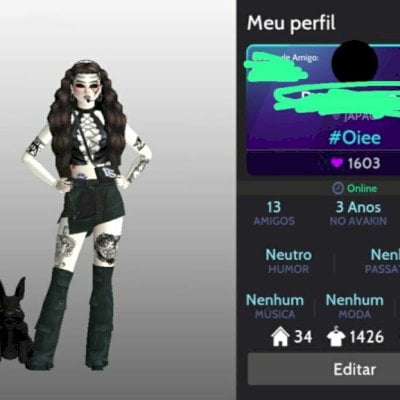 Conta avakin life nível 28