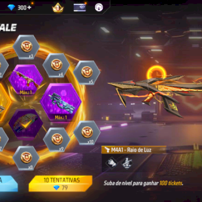 conta iniciante com 300 diamante