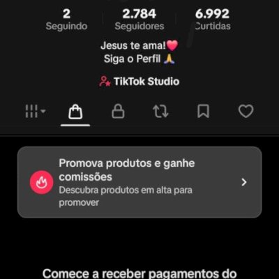 VENDO CONTA DO TIK TOK COM 2.7 K DE SEGUIDORES OGÂNICOS COM SHOP ATIVO