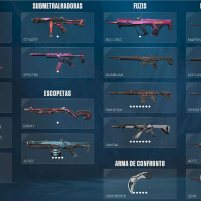 CONTA VALORANT- VANDAL SAQUEADORA - PHANTOM RECONHECIMENTO- KARAMBIT ION- E MAIS