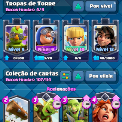 CONTA ANTIGA 5200K TROFÉUS|TODAS CARTAS LENDÁRIAS|