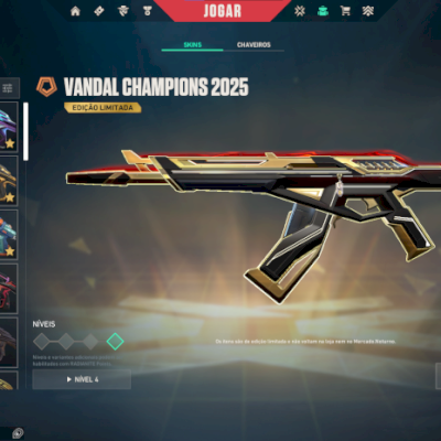 CONTA VALORANT VANDAL CHAMPIONS 2025 + 8 SKINS full acesso