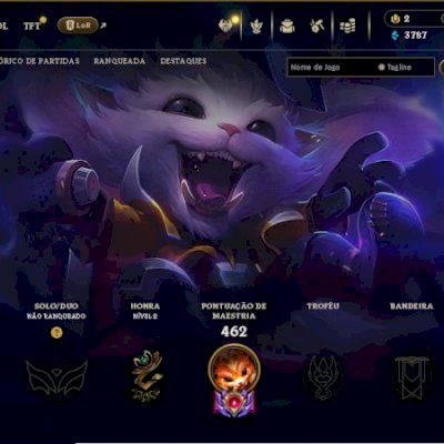 CONTA LEAGUE OF LEGENDS - 127 CAMPEÕES - 107 SKINS - GNAR SUPER GALÁTICO