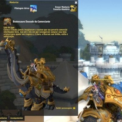 CONTA WOW COLECIONADOR | 26 CHAR LVL MAX | BRUTOSSAURO | SHA DA RAIVA |