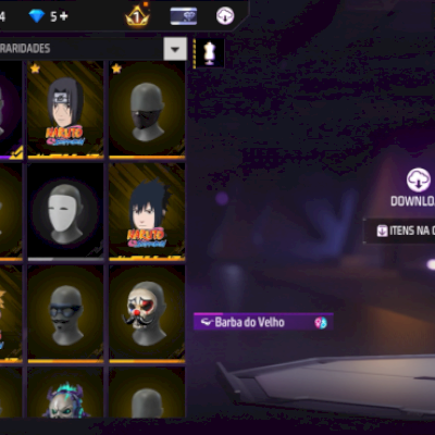 Conta Lvl71 Barbinha, Calça Verde, Sombra Roxa, Conta desde coleção 2