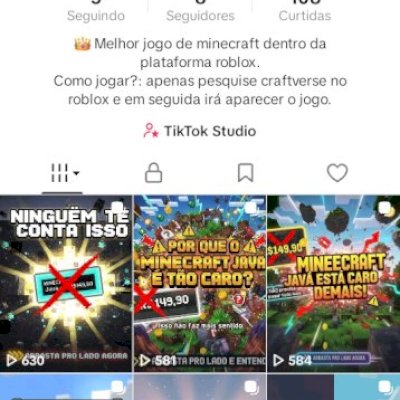 Conta tiktok engajada (promoção)
