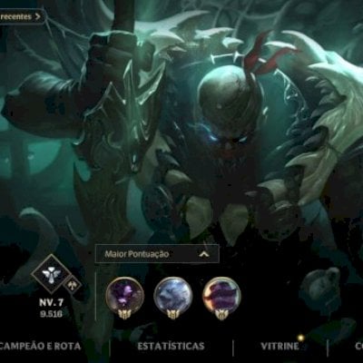 Conta, Ouro IV, 18 skins, 39 Campeões e mais