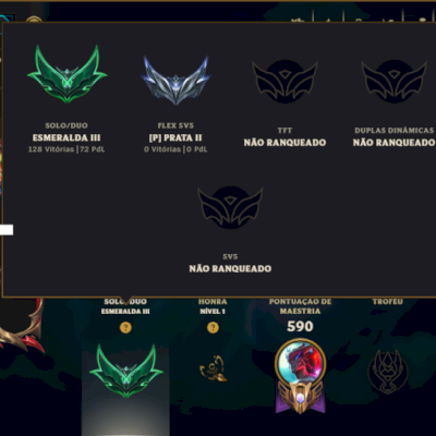 Esmeralda 3 com TODOS os Champs e 286 Skins ( MID / JG / ADC ) - ( Nivel 531 )