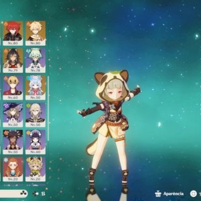 Conta Genshin Impact AR60 +2500 horas de jogo servidor América(VALOR NEGOCIÁVEL)