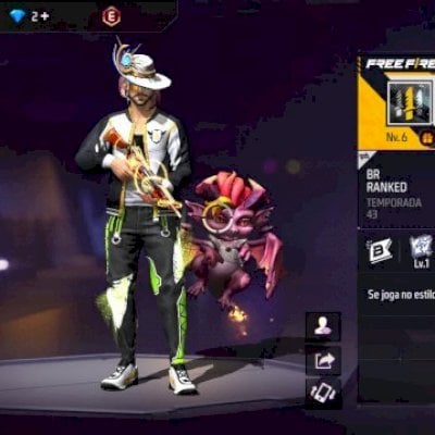 Conta but com calça angelical verde,troca nick,e mag7