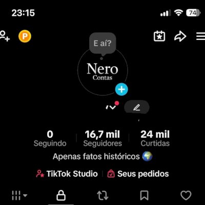 Conta TikTok - 16.7K Com Seguidores e VIEWS 100% Reais e LIVE LIBERADA!