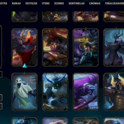 Conta de LOL com Rammus Rei,Kayle juiza , tristana garota riot e muito mais