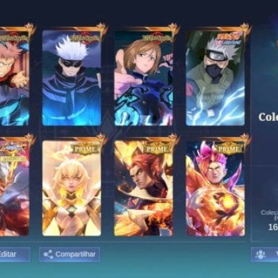 CONTA INFLUENCER MLBB E 696 SKINS E COLECIONADOR MUNDIAL E OUTRAS COISAS!