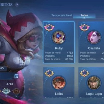 VENDE-SE CONTA NO MOBILE LEGENDS, SEM ENTRAR HÁ MAIS DE UM ANO.