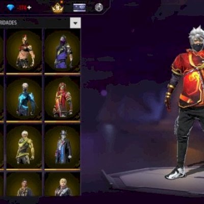vendo conta de 5 anos várias skins masculinas level 67