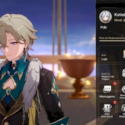 🎮 Conta Honkai nível de desbravamento 70, muitos personagens 5 estrelas e +