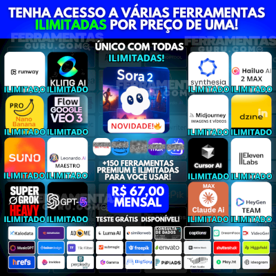 FERRAMENTAS GURU - + DE 150 FERRAMENTAS E I.A DISPONÍVEIS