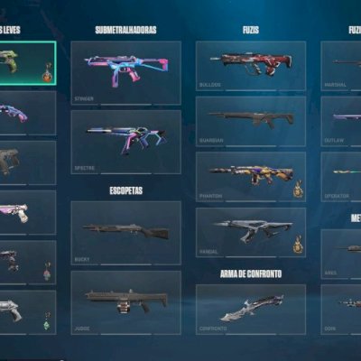 Conta Valorant 1000 reais gastos e pacote novo saqueador