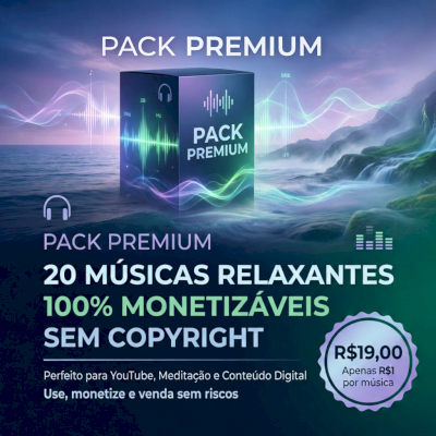 Pack 20 Músicas Relaxantes 100% Monetizáveis