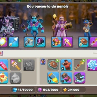 Combo 7 cvs/th coc 17, 15, 14 aceito oferta