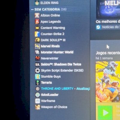 Conta steam com Elden ring dark souls 3 sekiro GTA 5 etc