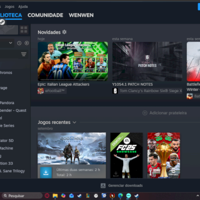 conta steam c mais de 100 jogos sem histórico de compra, steam tools necessário