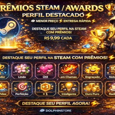 PRÊMIOS STEAM / AWARDS 🏆 | PERFIL DESTACADO 🔥 MENOR PREÇO ⚡ ENTREGA RÁPIDA