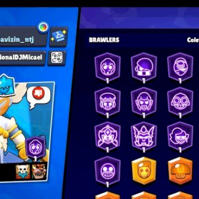 Conta com 25k de troféu , 16 brawl com 1k , 9 brawl nível 11