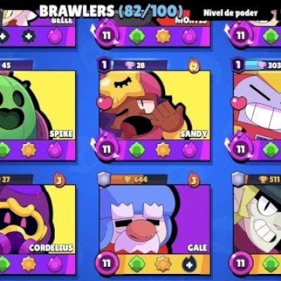 🔥 BRAWL STARS 34K 🏆 82/100 BRAWLERS | 164 SKINS | ALL LENDÁRIOS | PASSES RAROS