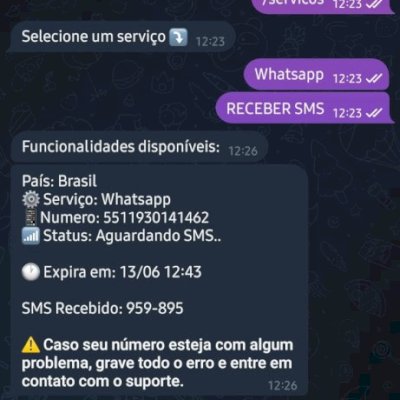 Bot SMS Número virtual