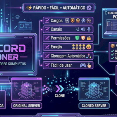 💜 DISCORD CLONER — CLONE SERVIDORES COMPLETOS 💜
