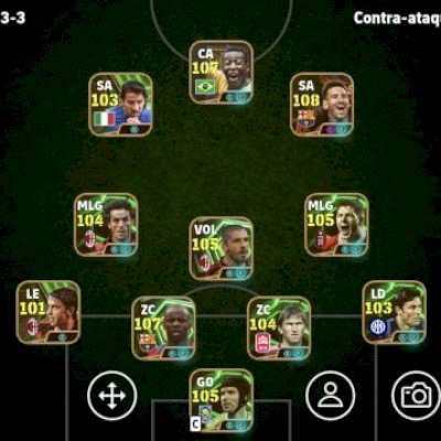 Conta de efotboll com vários jogadores epicos