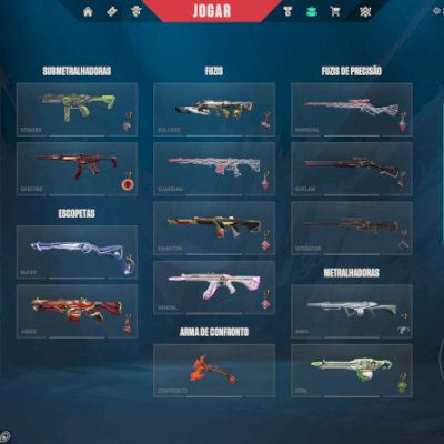 Conta várias skins premium/phantom 2022