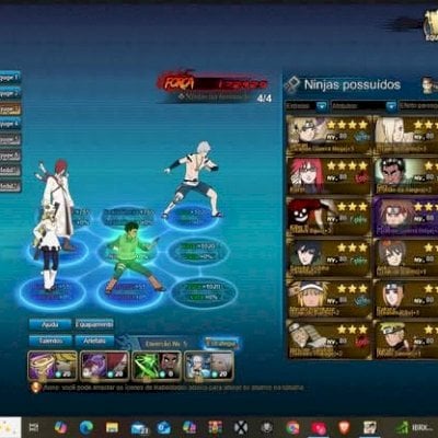 Naruto online S787 180k de força mais pacotes de força