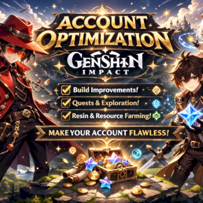 SERVIÇOS GENSHIN IMPACT | CONTAS UPADAS | ENTREGA RÁPIDA