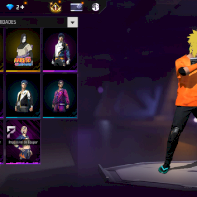 CONTA FF ANTIGA + SKINS RARAS NARUTO (MINATO/OROCHIMARU) + PASSES BOOYAH