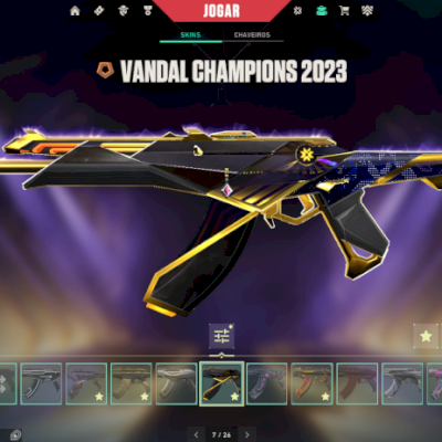 CONTA VALORANT COM CHAMPIONS 22,23 LOCK//IN, 25 E SKINS RARAS