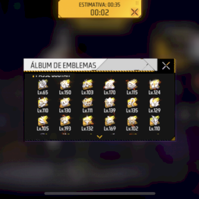 Conta de FF gemada a venda por favor leia o anúncio