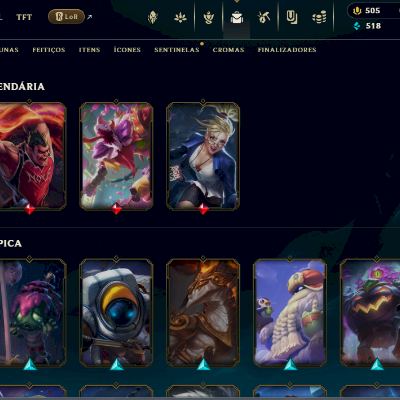 CONTA RARISSIMA 2015 - LUX ELEMENTARIA - 82 SKINS - LEVEL 119 - ACESSO TOTAL