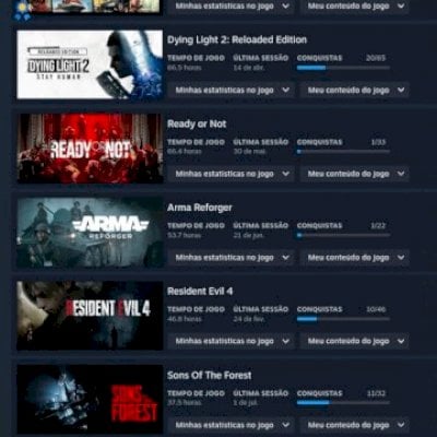 Conta steam com 63 jogos pagos